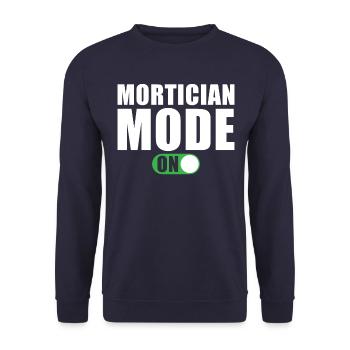 Undertaker Mode On - Unisex Sweatshirt - navy - Front - Alina (178cm) & Michal (187cm)