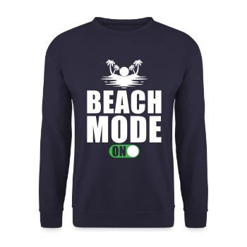 Mode plage vacances plage sur - Sweat-shirt Unisexe - marine - Devant - Alina (178cm) & Michal (187cm)