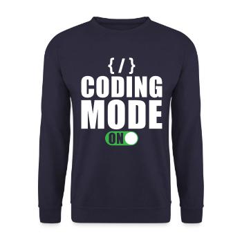 Coder Developer Programmer Gift - Unisex Sweatshirt - navy - Front - Alina (178cm) & Michal (187cm)