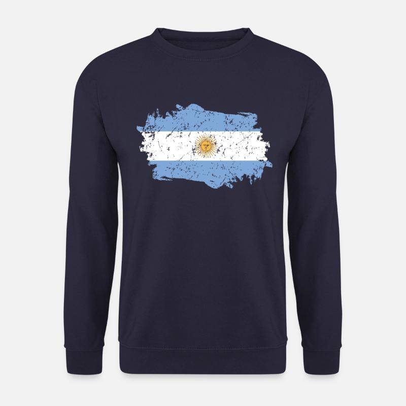 Drapeau argentin Grunge Drapeau argentin - Sweat-shirt Unisexe - marine