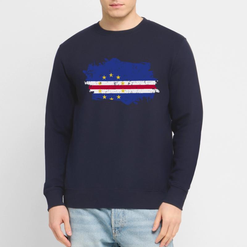 Drapeau du Cap-Vert Grunge Drapeau du Cap-Vert Sweat-shirt Unisexe