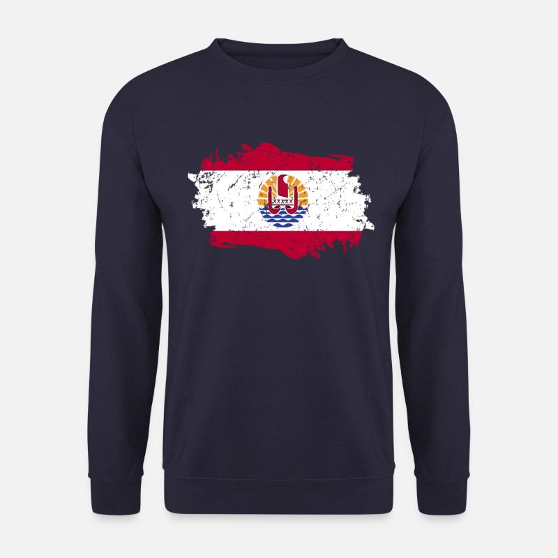 French Polynesia Flag - Unisex Sweatshirt - navy