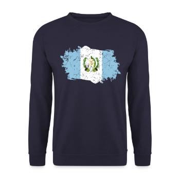 Guatemala Flag Grunge Guatemala Flag - Unisex Sweatshirt - navy - Front - Alina (178cm) & Michal (187cm)