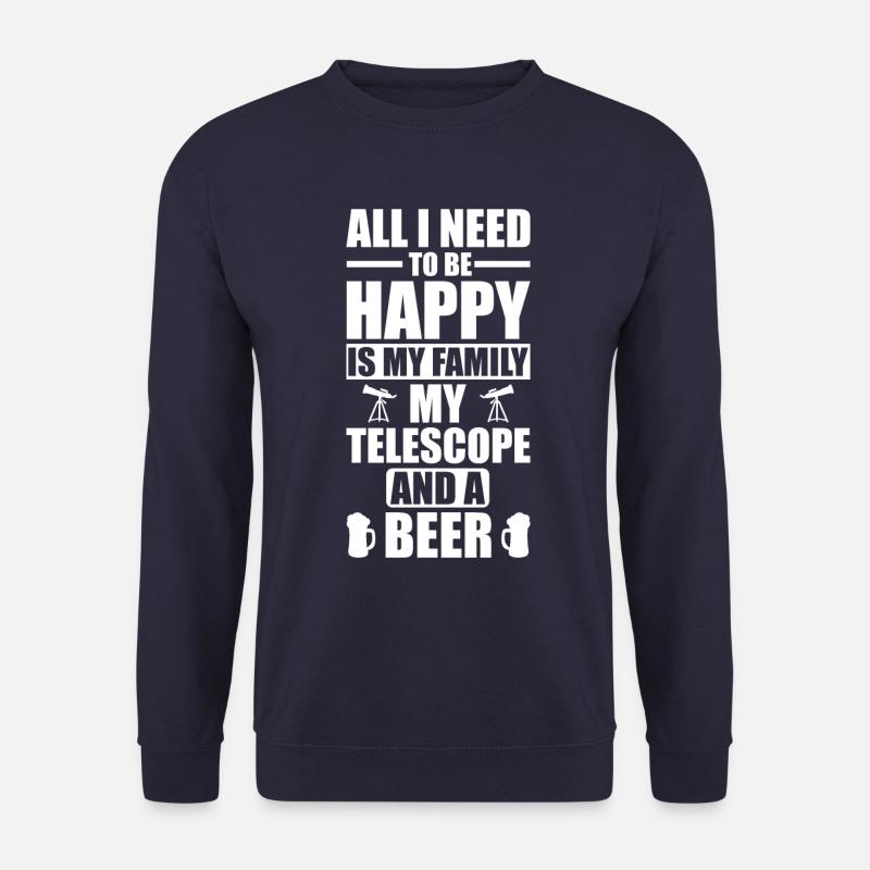 Astronomy Telescope Astronomer Gift - Unisex Sweatshirt - navy
