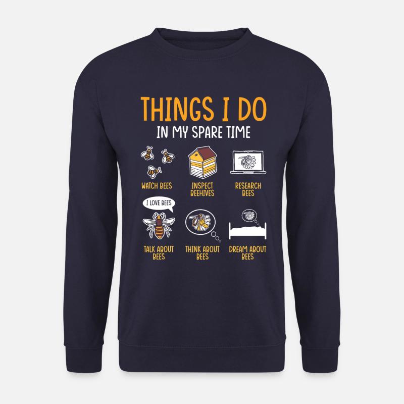 Beekeeper Gift Beekeeping Bees - Unisex Sweatshirt - navy