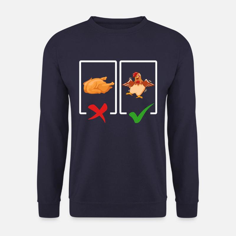 Vegetarier Geschenk Lustig - Unisex Pullover - Navy
