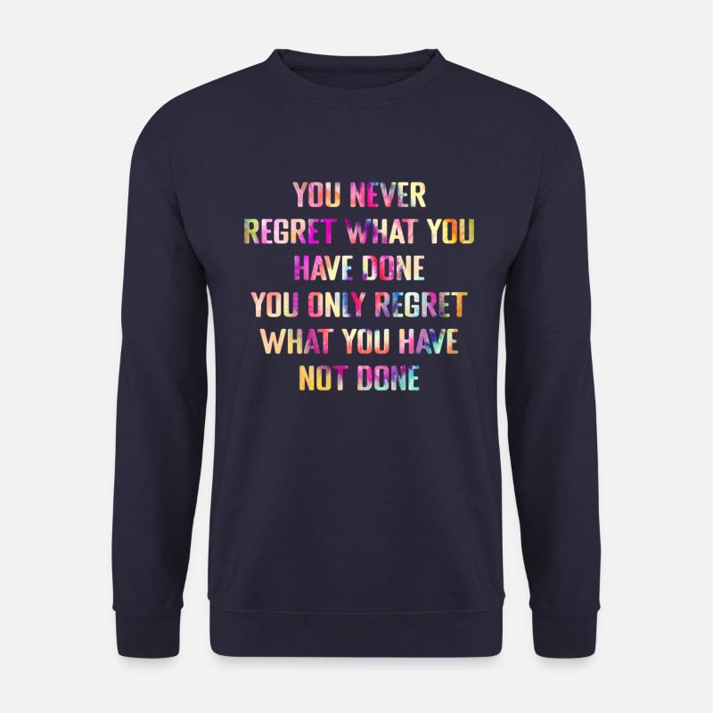 Inspiration Spruch - Unisex Pullover - Navy