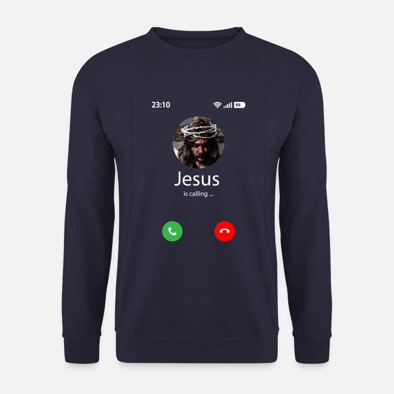 Jesus is calling - Unisex Pullover - Navy