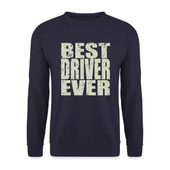 Meilleur pilote jamais Driver Gift - Sweat-shirt Unisexe - marine - Devant - Alina (178cm) & Michal (187cm)