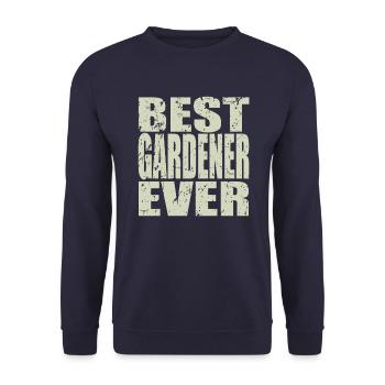 Meilleur jardinier jamais Gardener Gift - Sweat-shirt Unisexe - marine - Devant - Alina (178cm) & Michal (187cm)