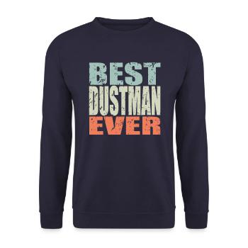 Best Müllmann ever Müllmann Gift - Unisex Sweatshirt - navy - Front - Alina (178cm) & Michal (187cm)