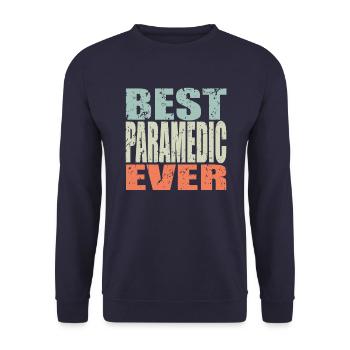 Meilleur ambulancier paramédical de tous les temps - Sweat-shirt Unisexe - marine - Devant - Alina (178cm) & Michal (187cm)
