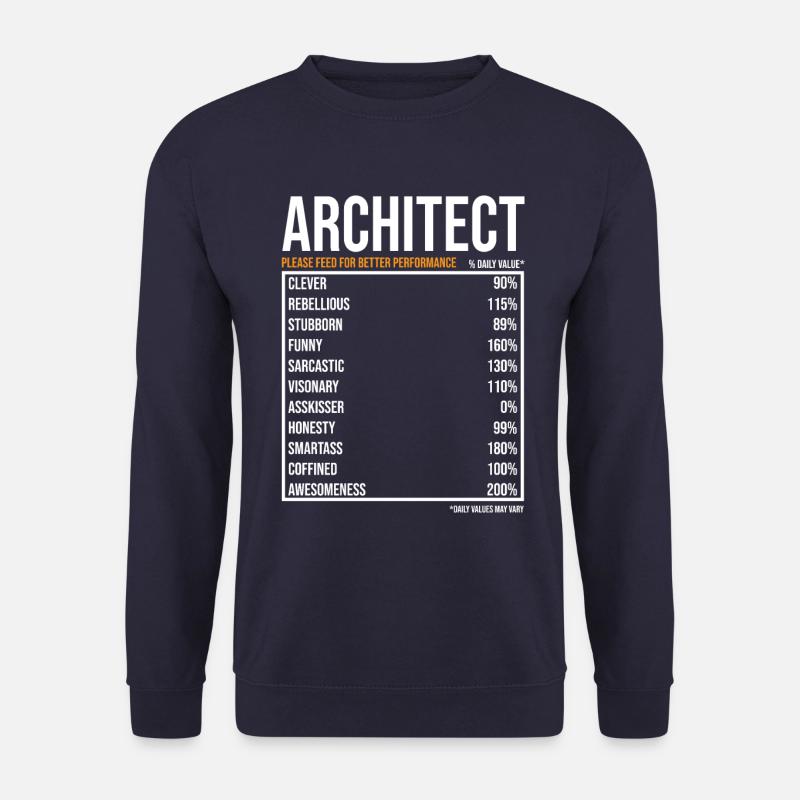 Architekt tageswerte Lustiger Architekt - Unisex Pullover - Navy