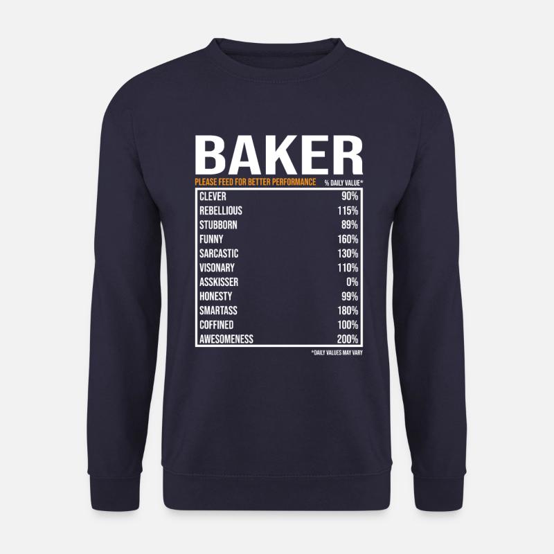 Bäcker tageswerte Lustiger Bäcker - Unisex Pullover - Navy