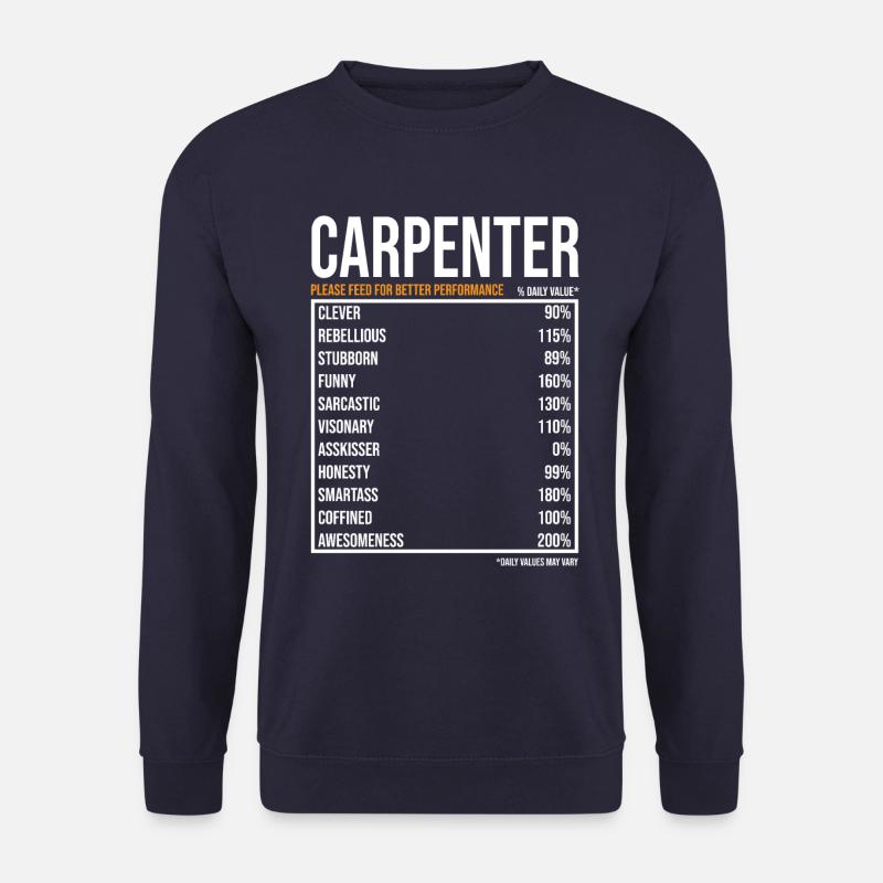 Schreiner tageswerte Lustiger Schreiner - Unisex Pullover - Navy