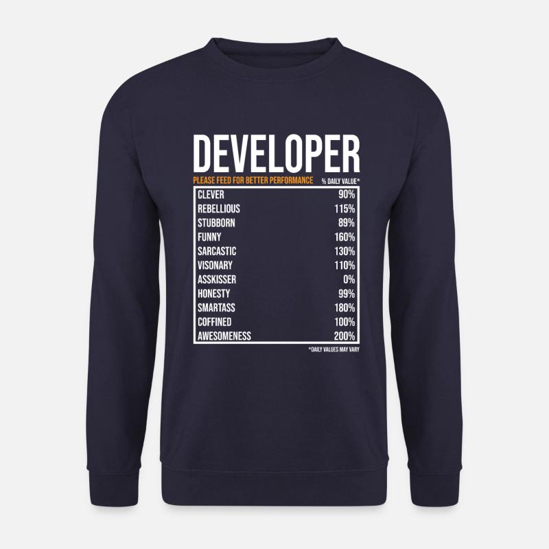 Entwickler Softwareentwickler Informatiker Coder - Unisex Pullover - Navy