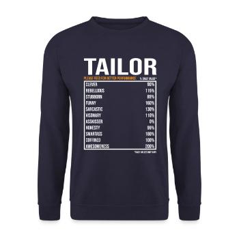 Couturière Couturière Schneider Cadeau - Sweat-shirt Unisexe - marine - Devant - Alina (178cm) & Michal (187cm)