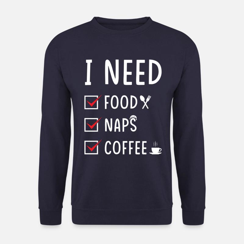 Essen Schlafen Kaffee - Unisex Pullover - Navy