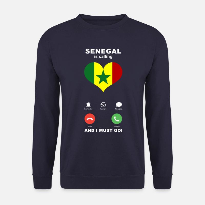 Senegal is calling Senegal Herz Souvenir - Unisex Pullover - Navy
