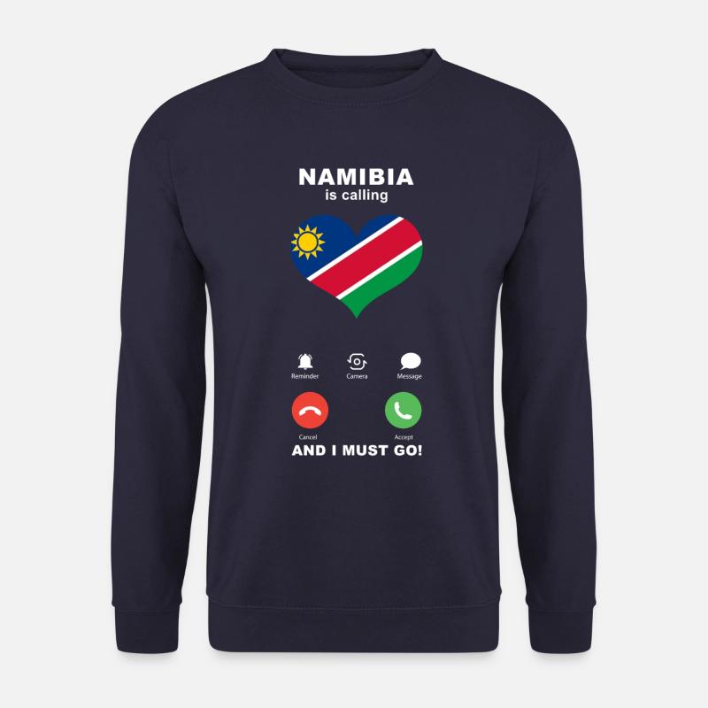 Namibia is calling Namibia Herz Souvenir - Unisex Pullover - Navy