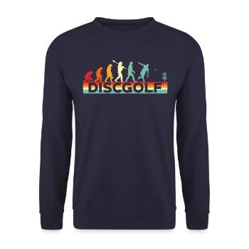 Disc Golf Evolution Disc Golf - Sweat-shirt Unisexe - marine - Devant - Alina (178cm) & Michal (187cm)