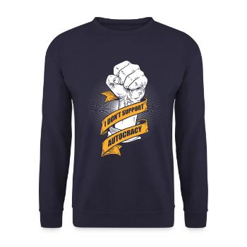 Anti-autocratie - Sweat-shirt Unisexe - marine - Devant - Alina (178cm) & Michal (187cm)