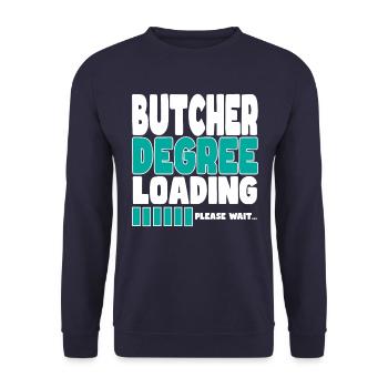 Metzger invites training - Unisex Sweatshirt - navy - Front - Alina (178cm) & Michal (187cm)
