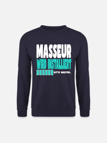 Masseur wird installiert - Unisex Pullover - Navy