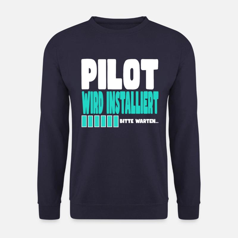 Pilot wird installiert - Unisex Pullover - Navy