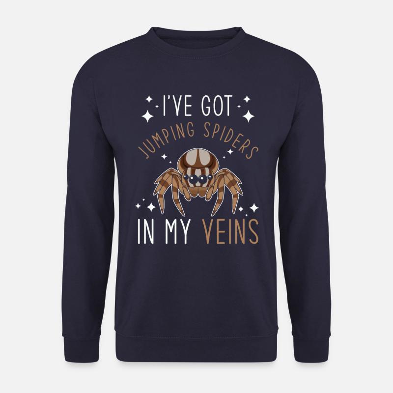 Springspinne Spruch - Unisex Pullover - Navy