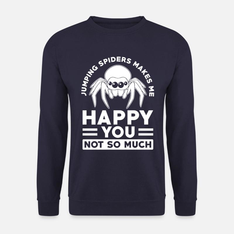 Dicton d’araignée sauteuse - Sweat-shirt Unisexe - marine