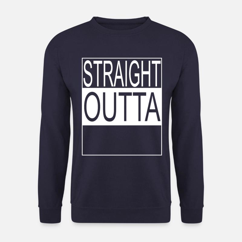 Straight outta - Unisex Pullover - Navy