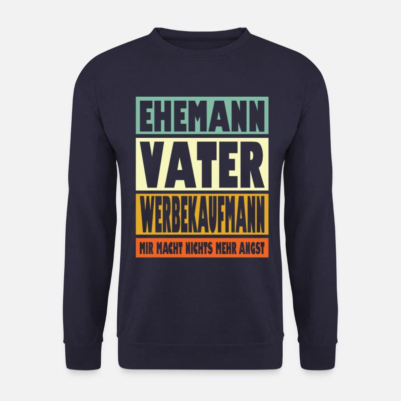 Werbekaufmann Vater Ehemann Held - Unisex Pullover - Navy