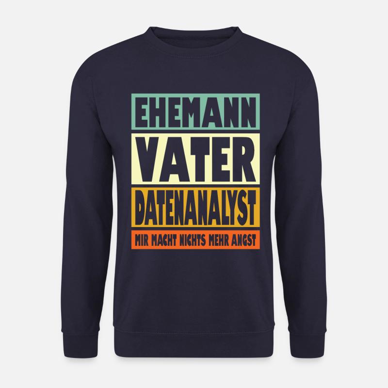 Datenanalyst Vater Ehemann Held - Unisex Pullover - Navy