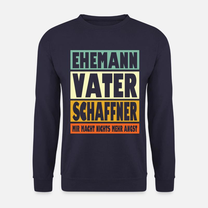 Schaffner Vater Ehemann Held - Unisex Pullover - Navy