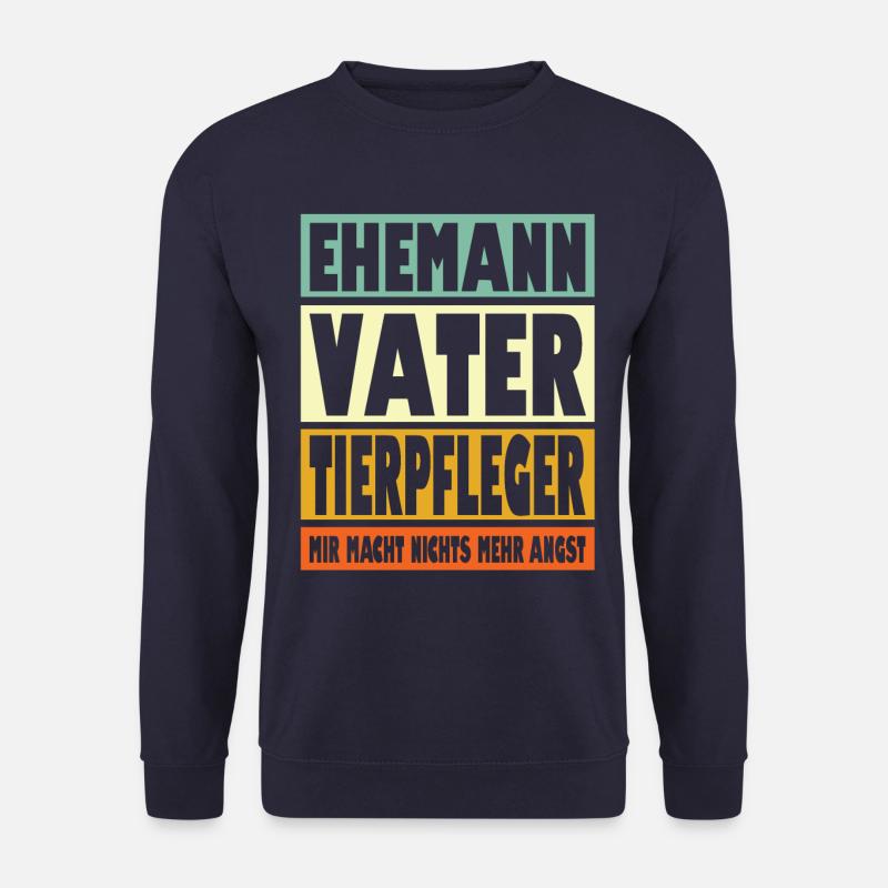 Tierpfleger Vater Ehemann Held - Unisex Pullover - Navy