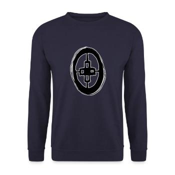 Egypte Ancienne Symbol Intelligence - Sweat-shirt Unisexe - marine - Devant - Alina (178cm) & Michal (187cm)