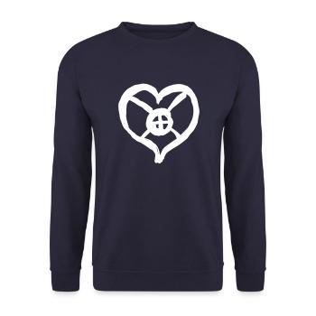 Egypte Ancien Symbole de l’Espoir - Sweat-shirt Unisexe - marine - Devant - Alina (178cm) & Michal (187cm)