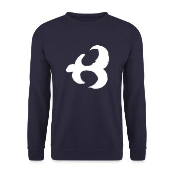 Egypte Ancien Symbole Soin - Sweat-shirt Unisexe - marine - Devant - Alina (178cm) & Michal (187cm)