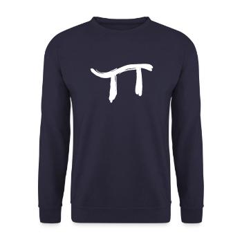 Lettre coréenne Yu - Sweat-shirt Unisexe - marine - Devant - Alina (178cm) & Michal (187cm)