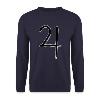 Symbole d’astrologie de Jupiter - Sweat-shirt Unisexe - marine - Devant - Alina (178cm) & Michal (187cm)