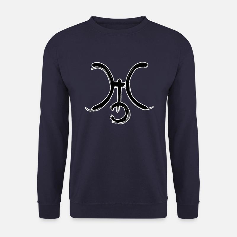 Uranus Astrologie Symbol - Unisex Pullover - Navy