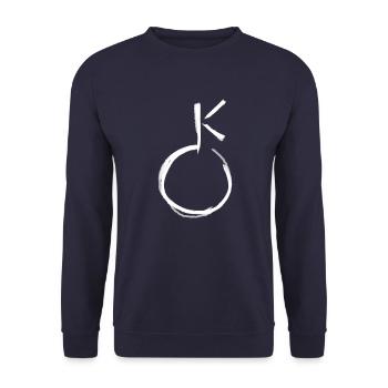 Astrology Symbol - Unisex Sweatshirt - navy - Front - Alina (178cm) & Michal (187cm)