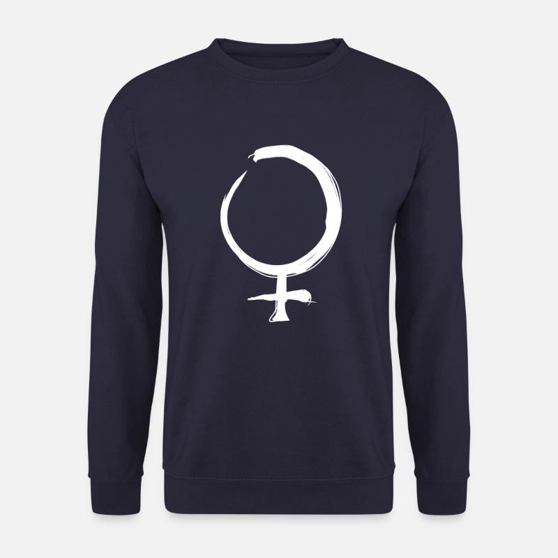 Venus Astrologie Symbol - Unisex Pullover - Navy