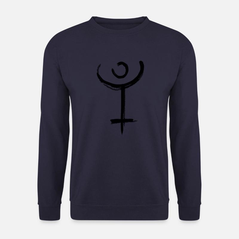Pluto Astrology Symbol - Unisex Sweatshirt - navy