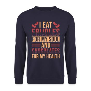 Frijoles - Sweat-shirt Unisexe - marine - Devant - Alina (178cm) & Michal (187cm)