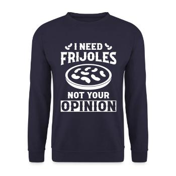 Frijoles - Sweat-shirt Unisexe - marine - Devant - Alina (178cm) & Michal (187cm)