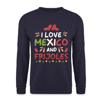 Frijoles - Sweat-shirt Unisexe - marine - Devant - Alina (178cm) & Michal (187cm)