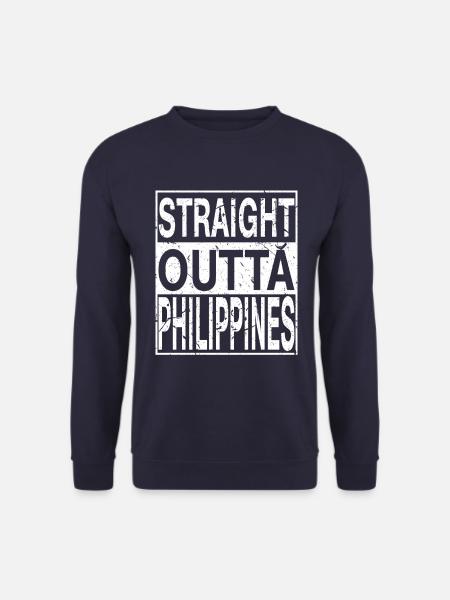 Philippines Straight outta Philippines - Unisex Sweatshirt - navy