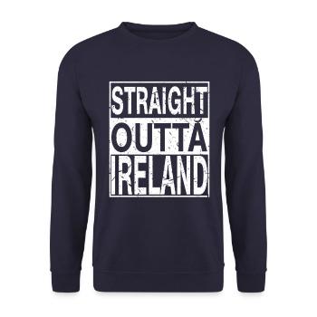 Irlande Tout droit sorti de l’Irlande - Sweat-shirt Unisexe - marine - Devant - Alina (178cm) & Michal (187cm)